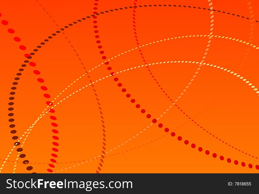 Vector illustration of Abstract Orange