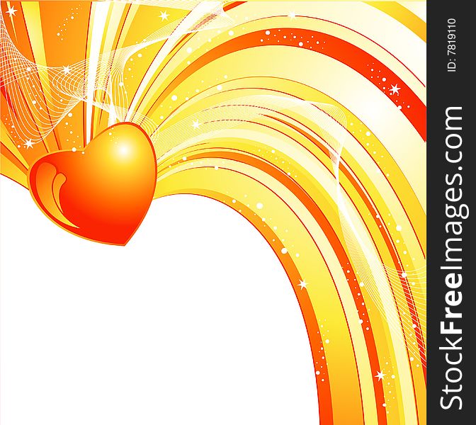 Valentine day vector background with copy space