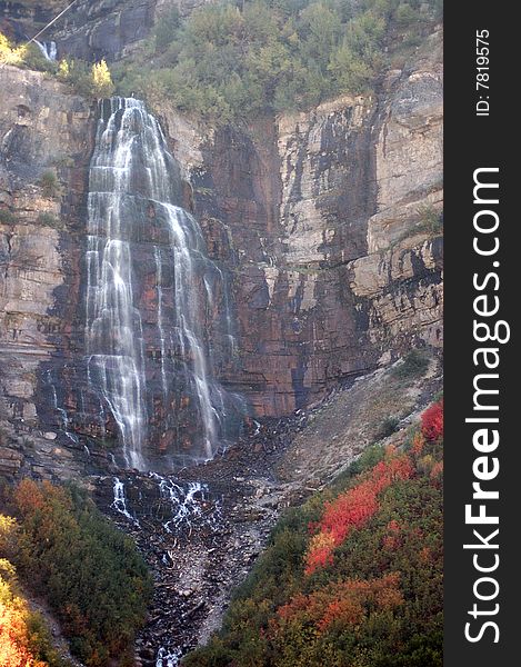 Bridal Veil Falls in the Autumn  time of year