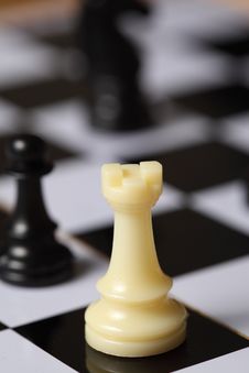 Chess White Rook Royalty Free Stock Images Chess White Rook Royalty Free Stock Images