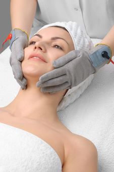 Beauty Salon Series. Facial Massage Royalty Free Stock Image Beauty Salon Series. Facial Massage Royalty Free Stock Image