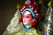 Peking Opera Doll Close Up Stock Images