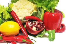 Few Vegetables From Garden Stock Image