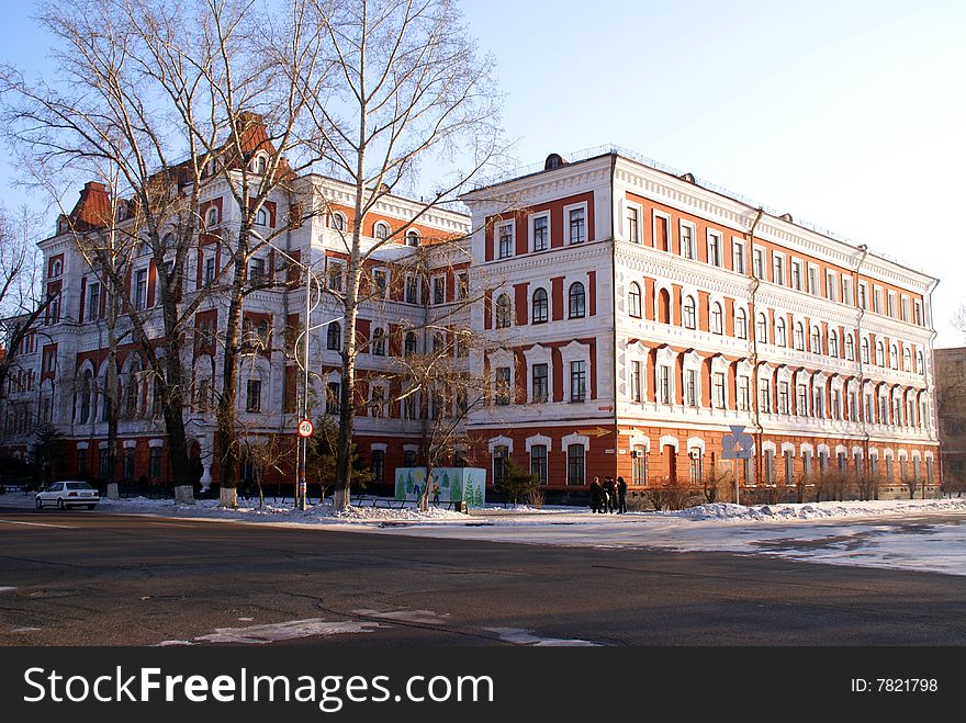 Old building of university in Russia