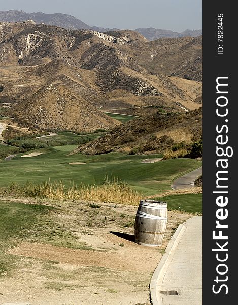 Lost Canyons golf course - in the desert hills near Simi valley, California. Lost Canyons golf course - in the desert hills near Simi valley, California.