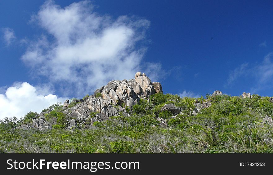 This image was  shows the island´s mountainous outback, La Digue, Seychelles, 2008. This image was  shows the island´s mountainous outback, La Digue, Seychelles, 2008.