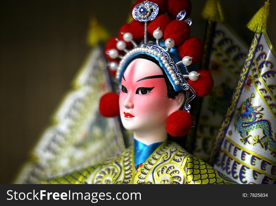 Peking Opera Doll Close Up
