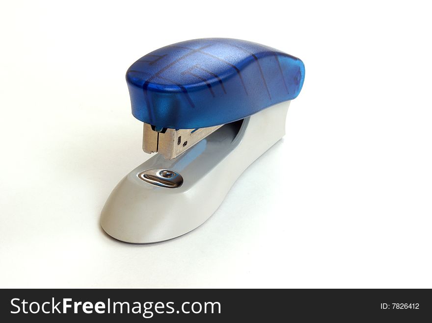 An isolated stylish stapler over white background.