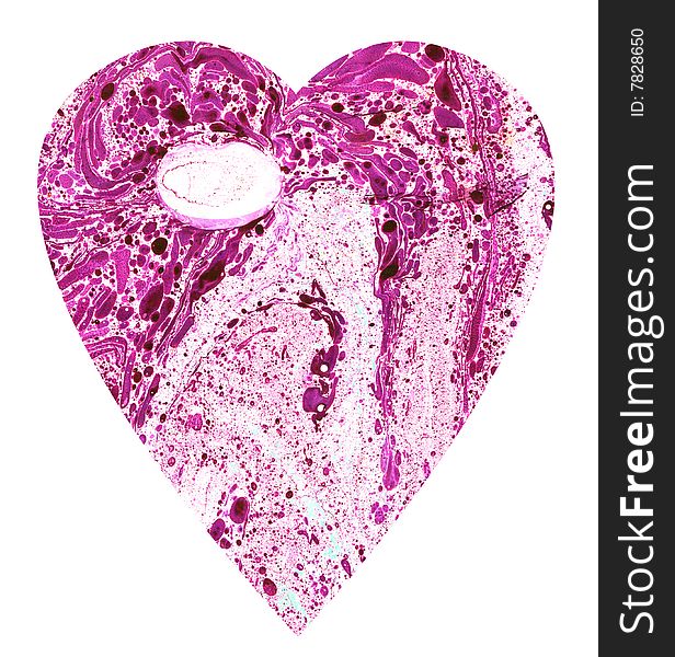 Pink heart with abstract texture. Pink heart with abstract texture