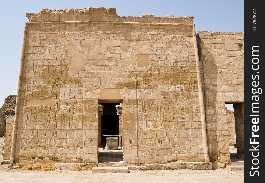 Medinet Habu Temple. Thebes. Egypt series. Medinet Habu Temple. Thebes. Egypt series