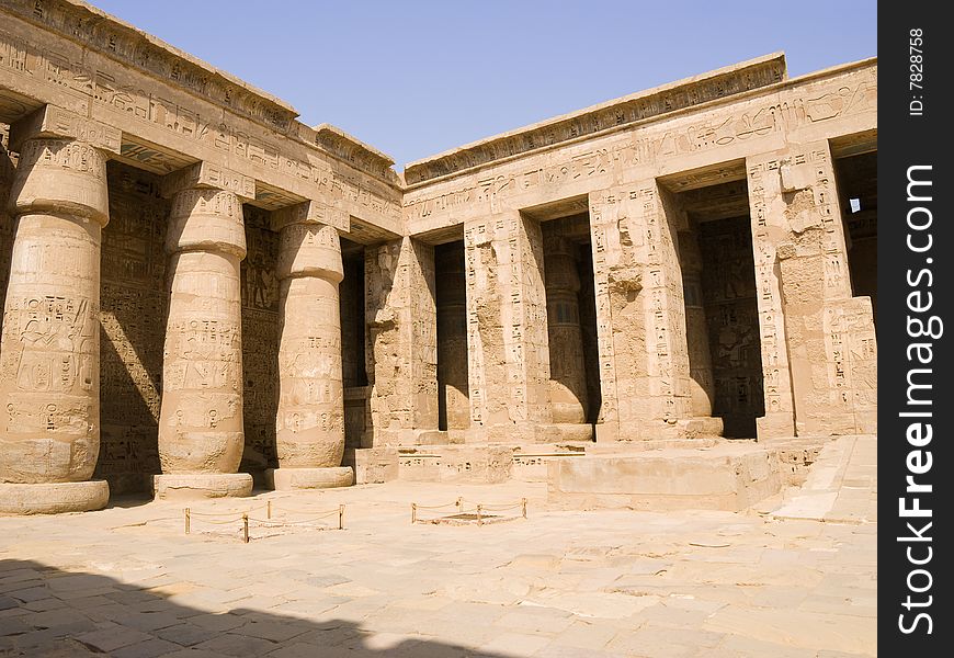 Medinet Habu Temple. Thebes. Egypt series. Medinet Habu Temple. Thebes. Egypt series