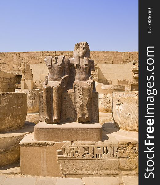 Medinet Habu Temple. Thebes. Egypt series. Medinet Habu Temple. Thebes. Egypt series