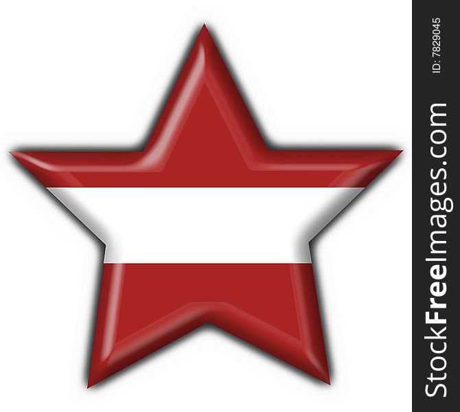 Latvia button flag star shape