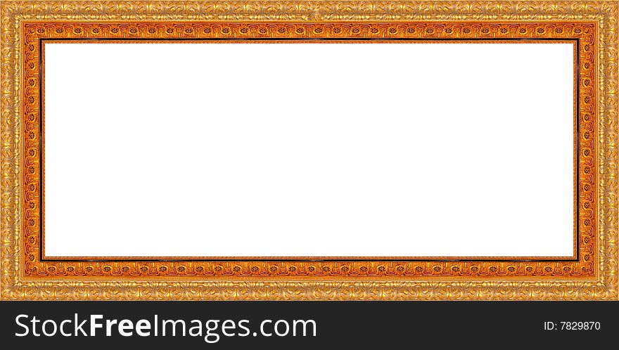 A picture frame on a white