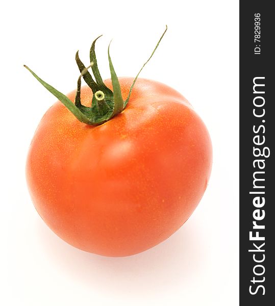 Fresh tomato isolated on white background