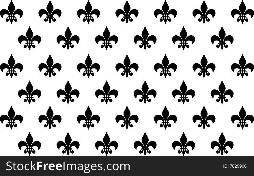 Classical pattern on white background