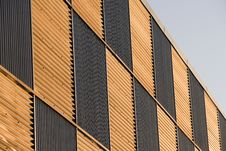 Corrugated Facade At Sunset Royalty Free Stock Image Corrugated Facade At Sunset Royalty Free Stock Image