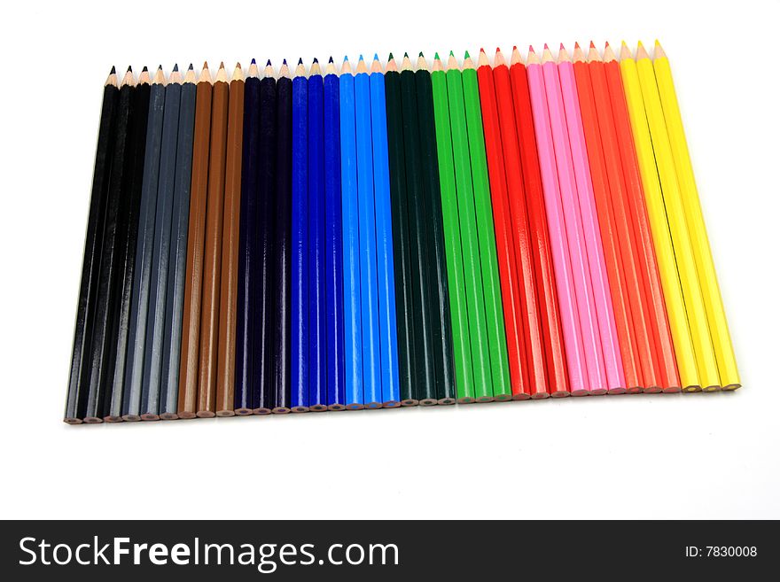 Set Of Colored Pencils