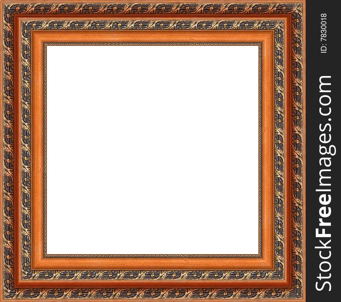 A picture frame on a white