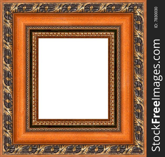 A picture frame on a white