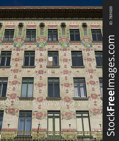 Viennese architecture Art Nouveau, Otto Wagner, Architecture at the left Wienzeile