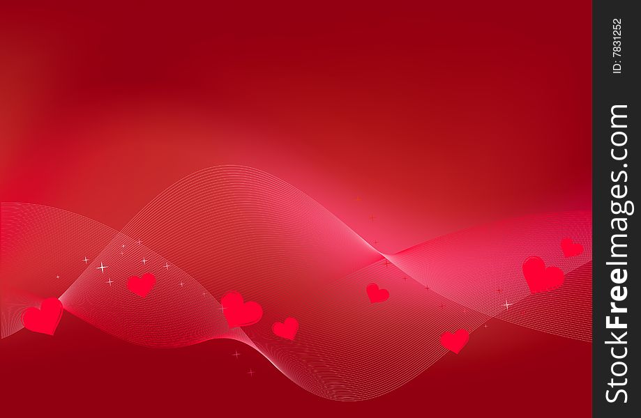 Valentine background with space for text