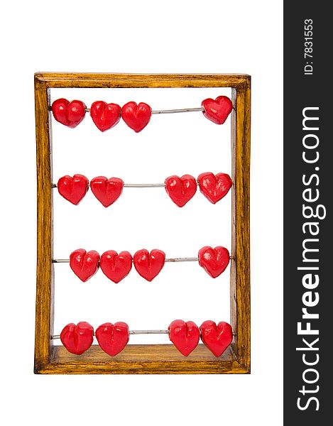 Abacus With Red Hearts