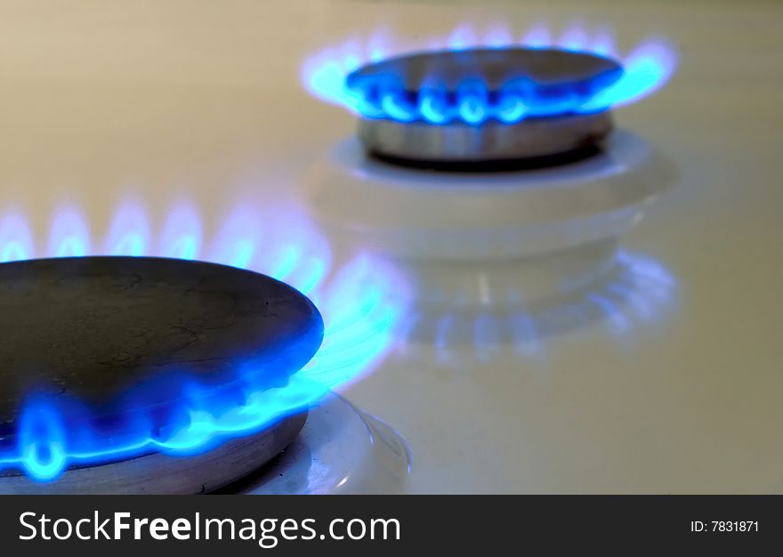 Flames Of Gas Stove