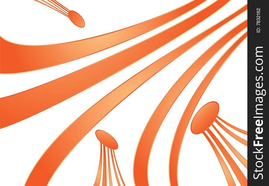 A very nice abstract orange background with lines. Eps8, vector, easy resizing or change colors.