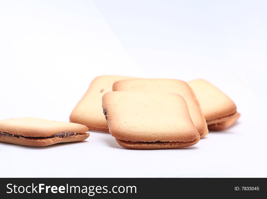 Some cookie with white background