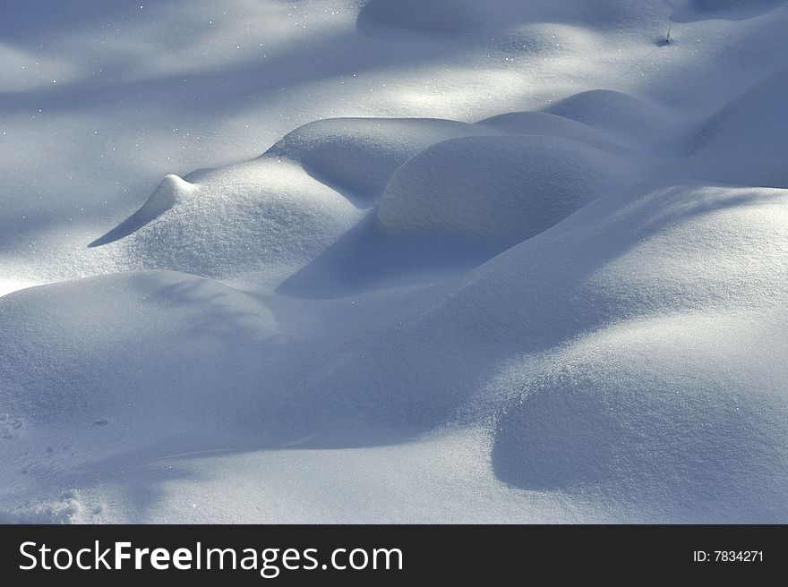 Snow detail at the north