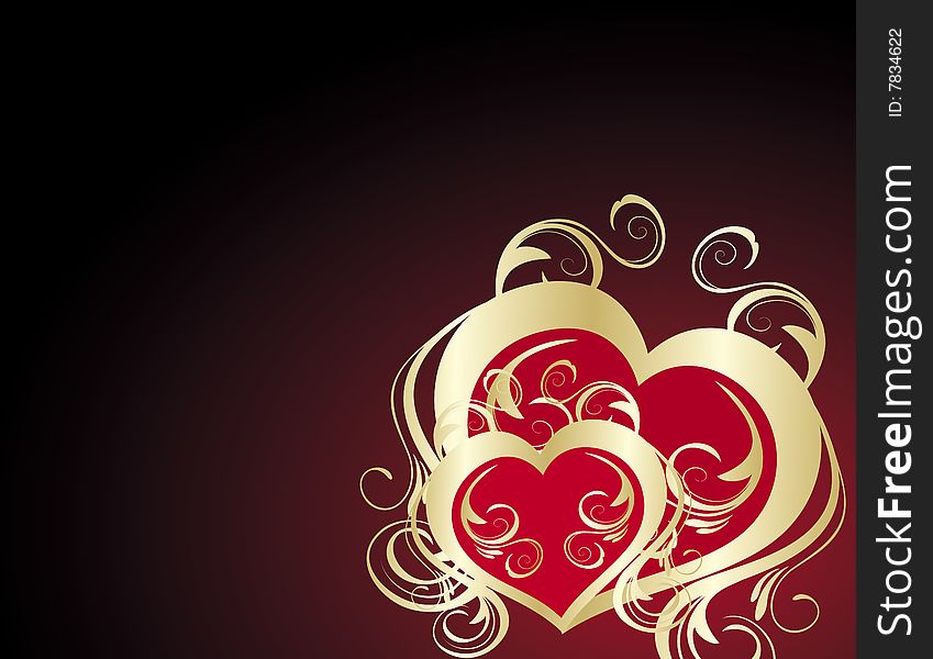 Love background for Valentine's (vector)