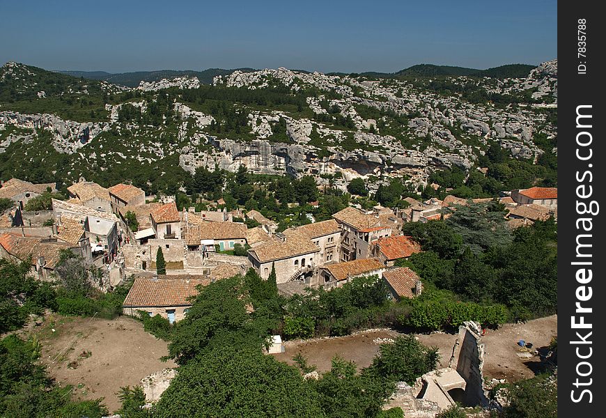 Les Baux-de-Provence is a small and beatiful village near Saint Remy, in Provence, France