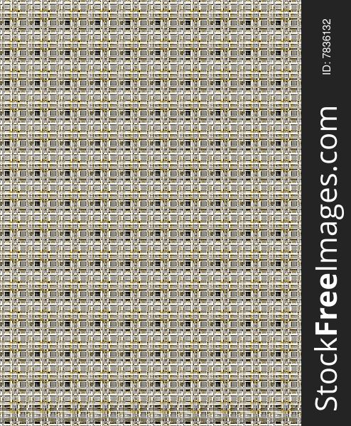 Seamless 3d texture of metallic woven strings. Seamless 3d texture of metallic woven strings