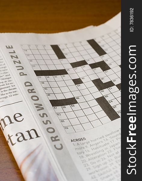 Newspaper's crossword puzzle is empty