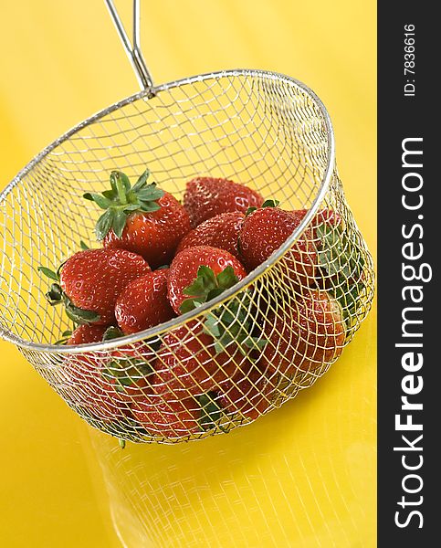 Red fresh strawberry ready to use