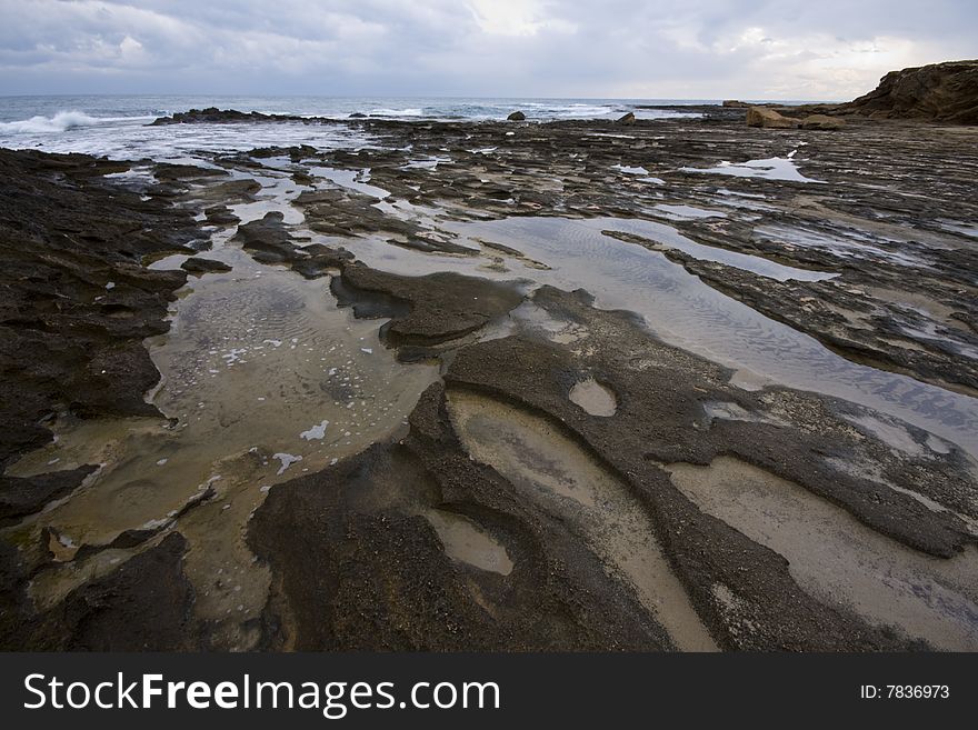 Puddles On The Beach