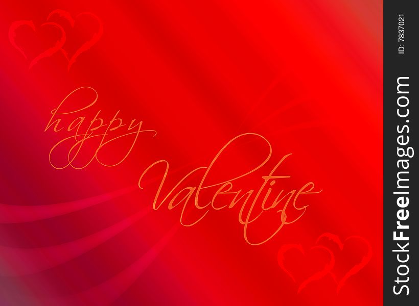 Red colored valentine background with hearts. Red colored valentine background with hearts
