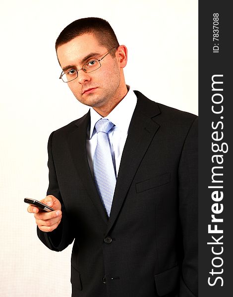 Businessman With A Mobile Phone