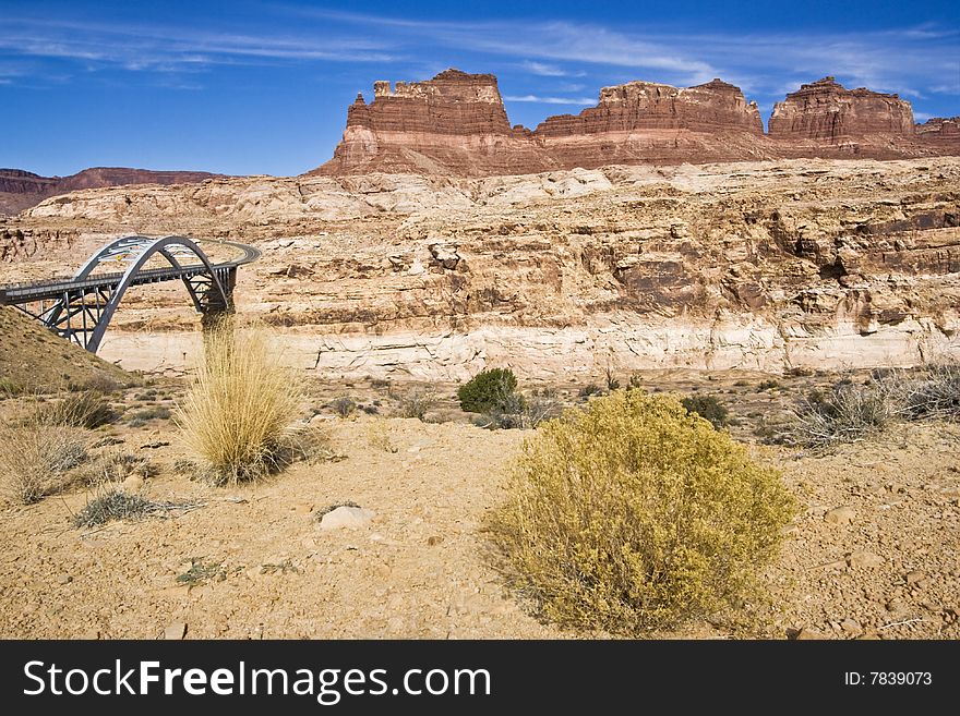 Bridge Above the Canyon, Utah.