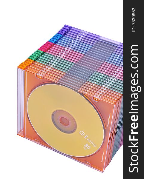 Stack Of Cd In The Jewel Case