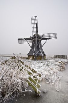 Windmill Landscape Stock Image