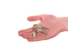 Keys Hand Over Royalty Free Stock Photography