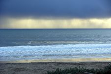 Storm Clouds Over The Ocean Stock Image Storm Clouds Over The Ocean Stock Image