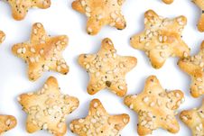 Star Shaped Crackers Royalty Free Stock Photo Star Shaped Crackers Royalty Free Stock Photo