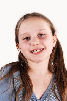 Young Girl With Missing Teethes. Stock Photography Young Girl With Missing Teethes. Stock Photography