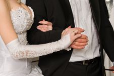 Hands Of A Newly-married Couple. Royalty Free Stock Images Hands Of A Newly-married Couple. Royalty Free Stock Images