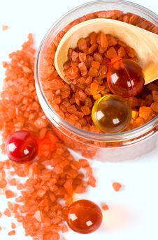 Bath Salt And Oil Balls In A Bowl Royalty Free Stock Image Bath Salt And Oil Balls In A Bowl Royalty Free Stock Image