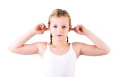 Fingers In My Ears Royalty Free Stock Photography Fingers In My Ears Royalty Free Stock Photography