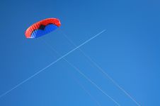 Red Blue Power Kite Royalty Free Stock Image